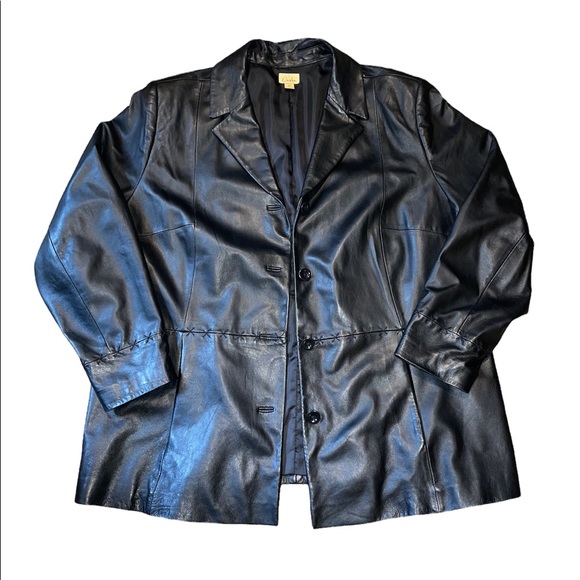 Caslon Genuine Leather Jacket size 2X - Picture 1 of 6